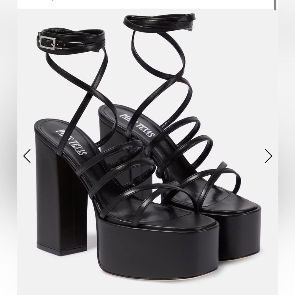 Paris Texas Evita embellished leather sandals